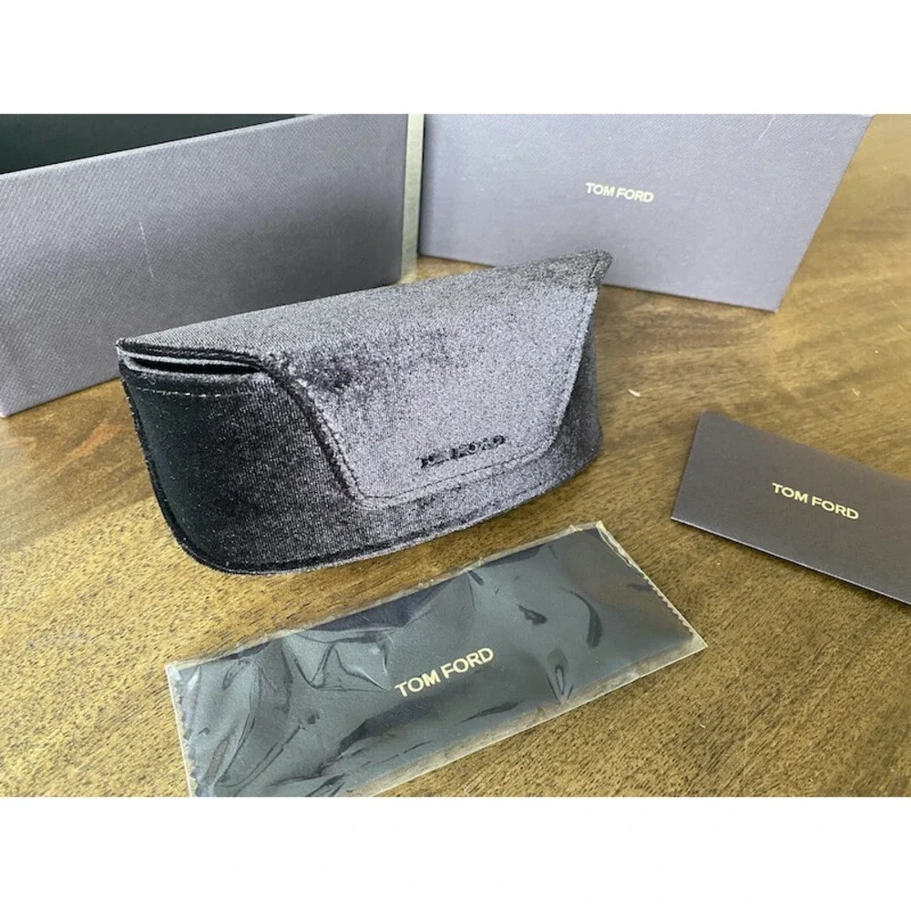 Tom Ford Brown Felt Eyeglass/sunglass Case with box, New